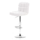 Set of 2 Noel Kitchen Bar Stools In White PU Leather