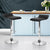 Artiss Set of 2 PU Leather Bar Stools - Black
