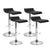 Artiss 4x Bar Stools SENA Kitchen Swivel Bar Stool Leather Chairs Gas Lift Black