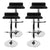 Artiss set of 4 Bar Stools SENA Kitchen Swivel Bar Stool PU Leather Chairs Gas Lift Black