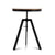 Artiss Elm Wood Round Dining Table - Dark Brown