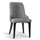 Set of 2 Reign Fabric Dining Chairs In Grey