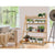 Artiss Bamboo Wooden Ladder Shelf Plant Stand Foldable - Decorly