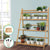 Artiss Bamboo Wooden Ladder Shelf Plant Stand Foldable - Decorly