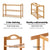 3 Tiers Bamboo Shelf Shoe Rack