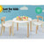 Keezi 3PCS Set Kids Activity Table and Chairs Toy Play Desk Children Furniture - Decorly