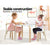 Keezi 3PCS Set Kids Activity Table and Chairs Toy Play Desk Children Furniture - Decorly