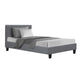 Artiss King Single Size Bed Frame Base Mattress Platform Fabric Wooden Grey NEO