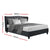 Artiss Queen Size Bed Frame Base Mattress Platform Fabric Wooden Charcoal PIER