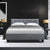 Artiss VANKE Double Size Bed Frame Base Fabric Headboard Wooden Mattress