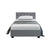 Artiss VILA King Single Size Gas Lift Bed Frame Base With Storage Mattress Grey Fabric