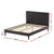 Artiss Bed Frame Double Size LED Black RAVI