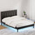 Artiss Bed Frame Double Size LED Black RAVI