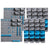 Giantz 88 Parts Wall-Mounted Storage Bin Rack Tool Garage Shelving Organiser Box - Decorly