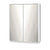 Cefito Double Door Bathroom Mirror Cabinet In White