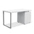 Artiss Metal Desk with 3 Drawers - White - Decorly