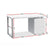 Artiss Metal Desk with 3 Drawers - White - Decorly