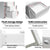 Artiss Metal Desk with 3 Drawers - White - Decorly