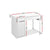 Artiss Metal Desk With Storage Cabinets - White - Decorly