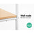 Closet Storage Rack Clothes Hanger Shelf Garment Rail Stand Wardrobe Organiser White - Decorly