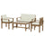 Gardeon Outdoor Sofa Set 4-Seater Acacia Wood Lounge Setting Table Chairs