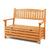 Gardeon 2 Seat Wooden Outdoor Storage Bench - Decorly