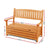 Gardeon 2 Seat Wooden Outdoor Storage Bench - Decorly