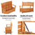 Gardeon 2 Seat Wooden Outdoor Storage Bench - Decorly