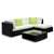 Gardeon 5PC Outdoor Furniture Sofa Set Wicker Garden Patio Pool Lounge - Decorly