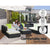 Gardeon 9PC Outdoor Furniture Sofa Set Wicker Garden Patio Pool Lounge - Decorly