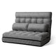 Artiss Lounge Sofa Bed Floor Folding Fabric Grey