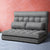 Artiss Lounge Sofa Bed 2-seater Floor Folding Fabric Grey - Decorly