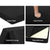Giselle Bedding Folding Foam Mattress Portable Double Sofa Bed Mat Air Mesh Fabric Black - Decorly