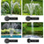 Gardeon 30W LED Lights Solar Fountain with Battery Outdoor Fountains Submersible Water Pump