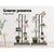Multi-tier Indoor Outdoor Metal Wooden Plant Stands Garden Shelf Garden Display - Decorly