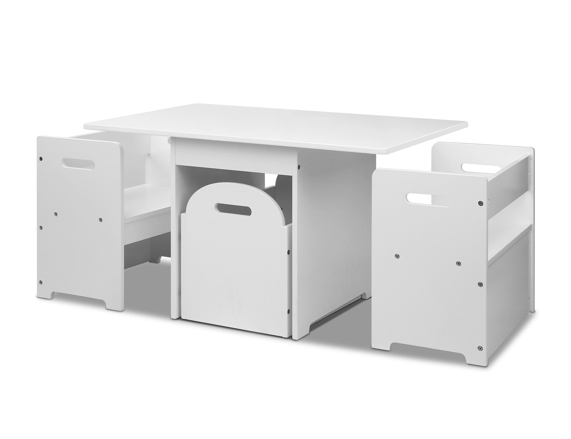 Artiss Kids Table and Chair Set White – Decorly Online Furniture