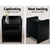 Artiss Bedside Table Drawer - Black - Decorly