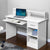 Artiss Office Computer Desk with Storage - White - Decorly