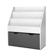 Keezi Kids Bookshelf Childrens Bookcase Organiser Storage Shelf Wooden White
