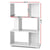 Artiss 3 Tier Zig Zag Bookshelf - White - Decorly