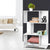 Artiss 3 Tier Zig Zag Bookshelf - White - Decorly