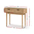 Rattan Hallway Console Table With 2 Drawers