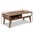 Artiss Coffee Table 2 Storage Drawers Open Shelf Scandinavian Wooden White - Decorly