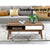 Artiss Coffee Table 2 Storage Drawers Open Shelf Scandinavian Wooden White - Decorly