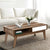 Artiss Coffee Table 2 Storage Drawers Open Shelf Scandinavian Wooden White - Decorly