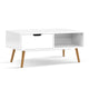 Larin Scandinavian Coffee Table In White