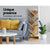 Artiss Display Shelf 7-Shelf Tree Bookshelf Book Storage Rack Bookcase Natural - Decorly