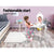 Keezi Kids Vanity Dressing Table Stool Set Mirror Drawer Children Makeup White - Decorly