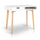 Artiss Wood Computer Desk with Drawers - White