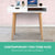 Artiss Wood Computer Desk with Drawers - White - Decorly